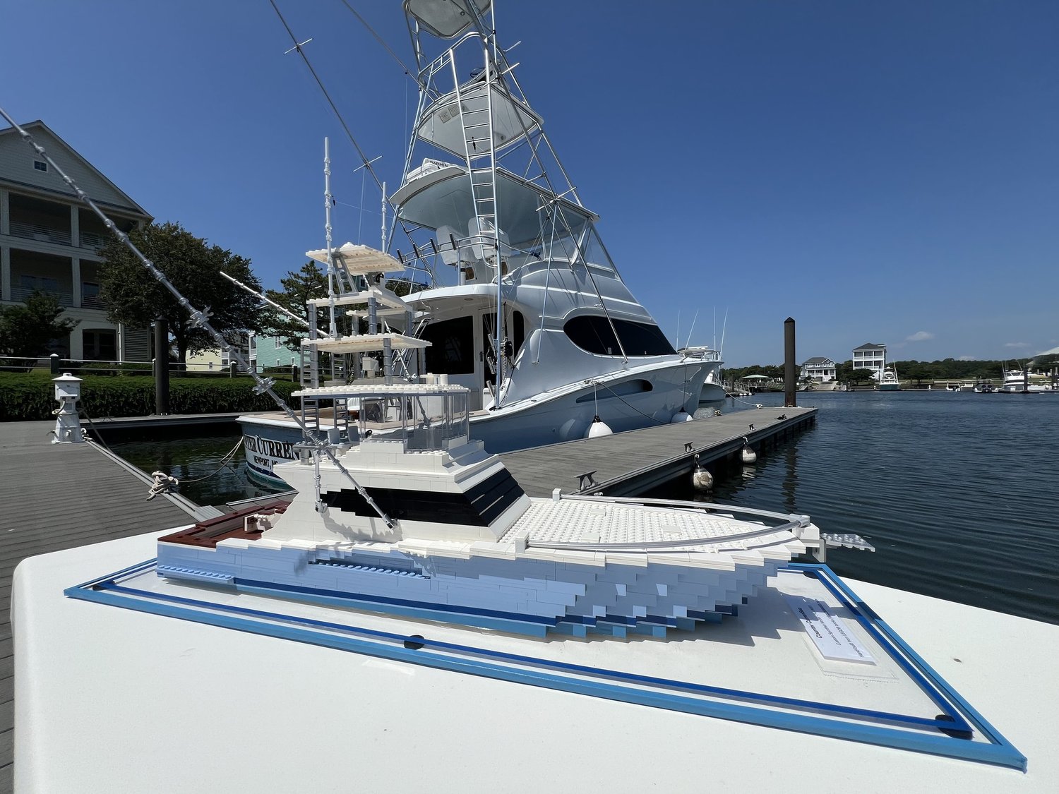BrickWake custom LEGO® boat replica — build photo 3