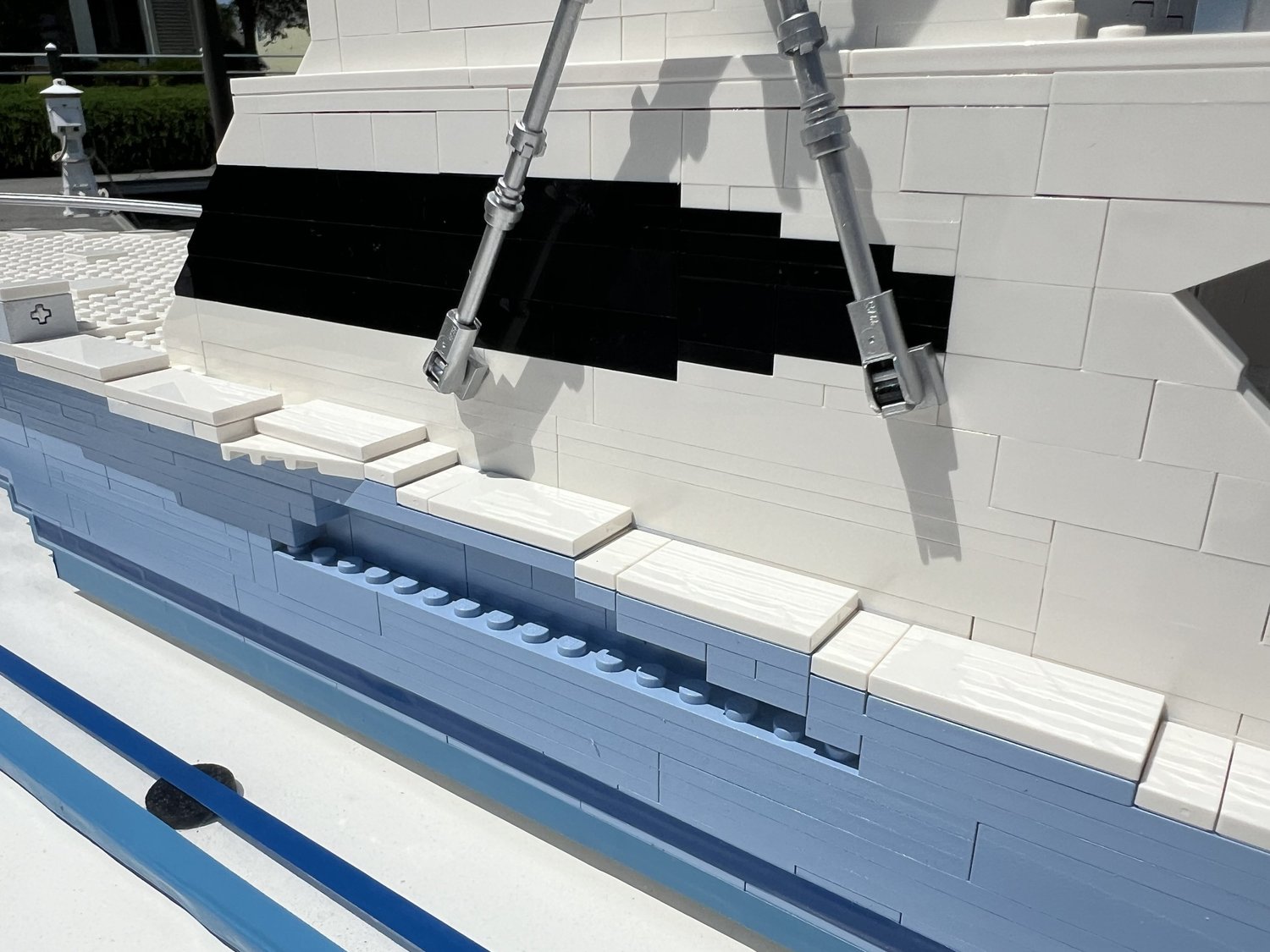BrickWake custom LEGO® boat replica — build photo 24