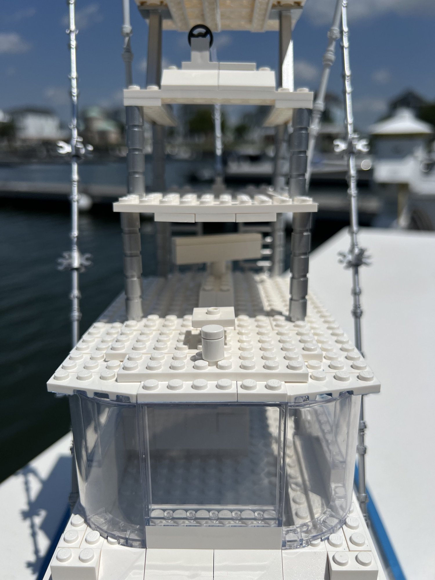 BrickWake custom LEGO® boat replica — build photo 25